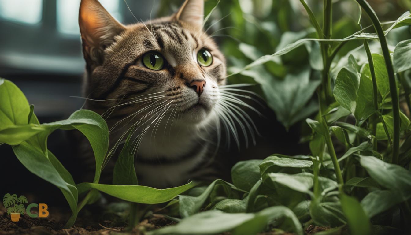 Cat in a pet friendly oasis