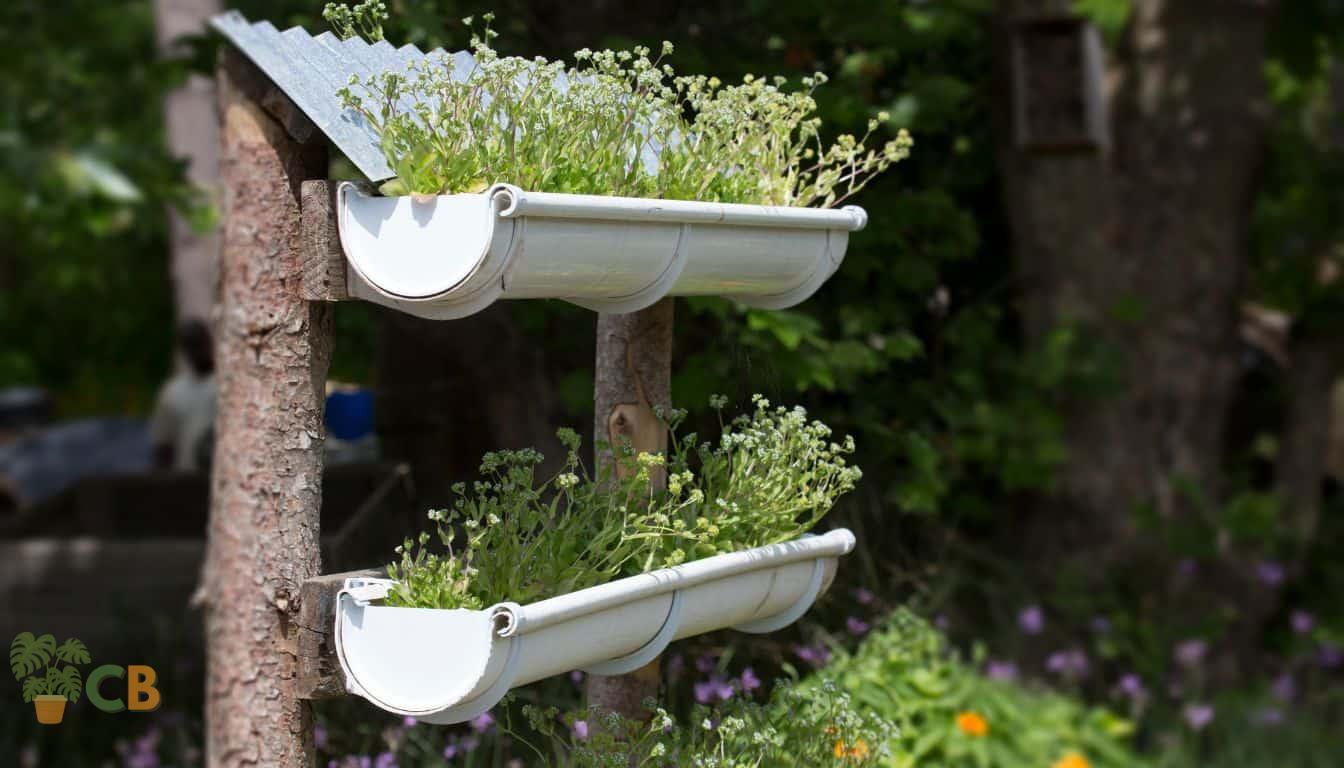 Gutter System Vertical Gardening