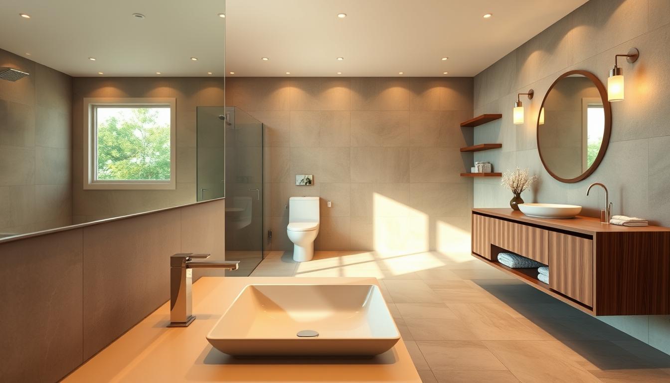 Water-efficient bathroom design Water-efficient bathroom design