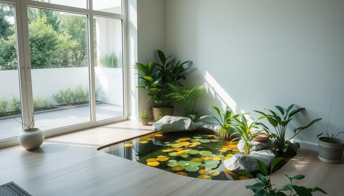How to Create a Mini-ecosystem With a Small Indoor Pond or Water Feature?