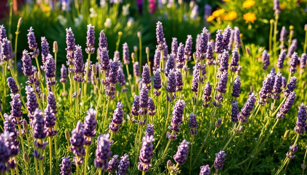 Lavender Varieties in Garden