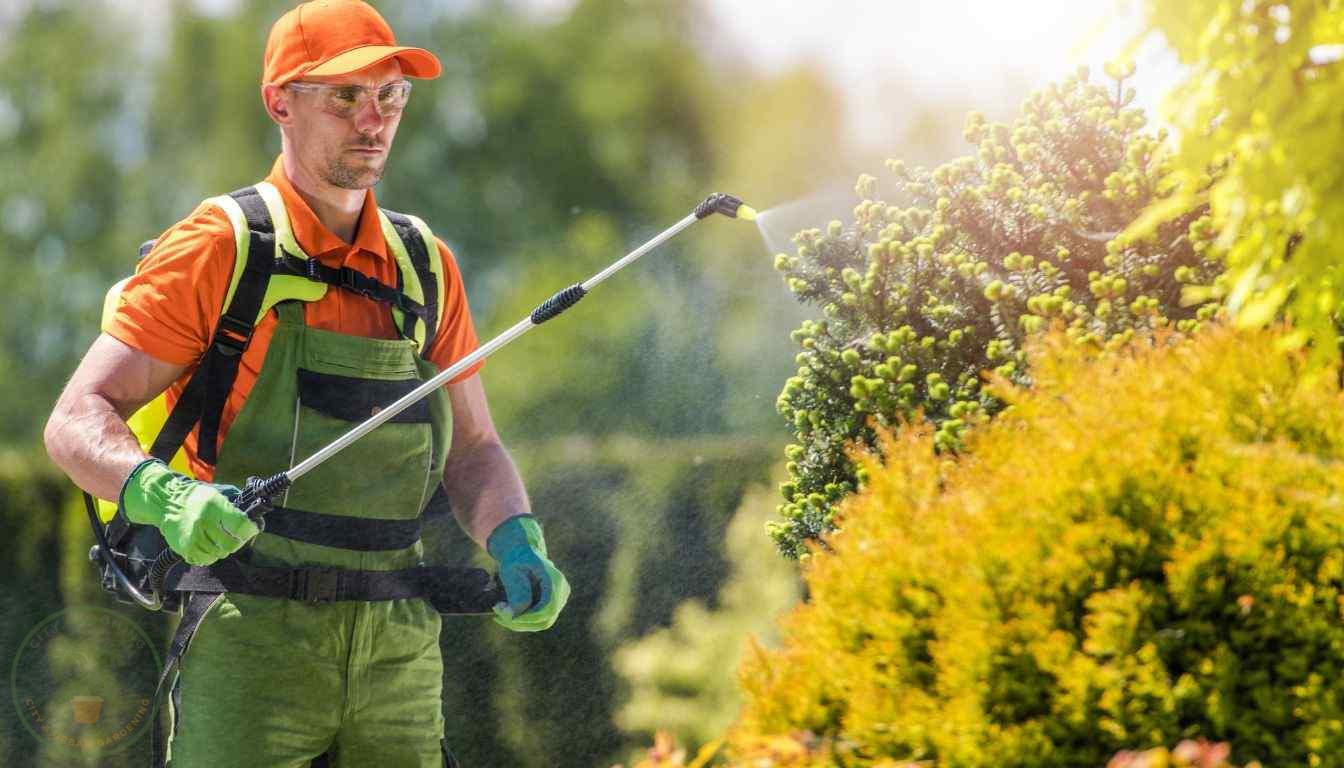 Applying fertilizer using a plant sprayer