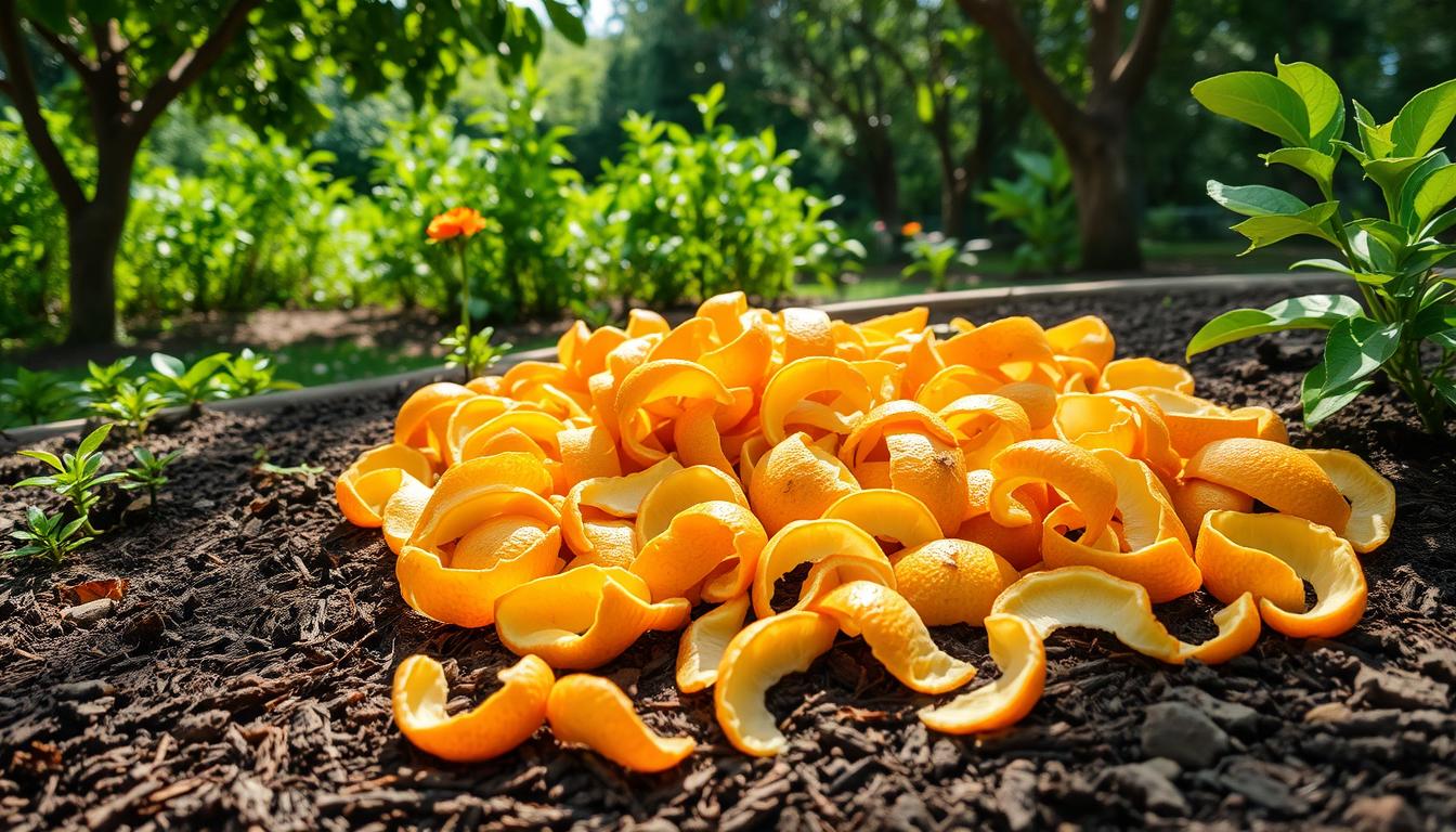 Orange Peels in Garden Use Orange Peels in Garden Use