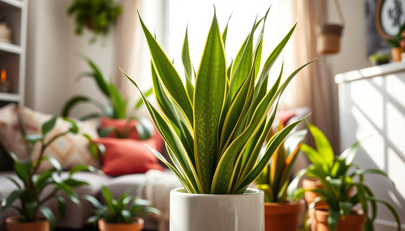 Snake Plant Air Purification