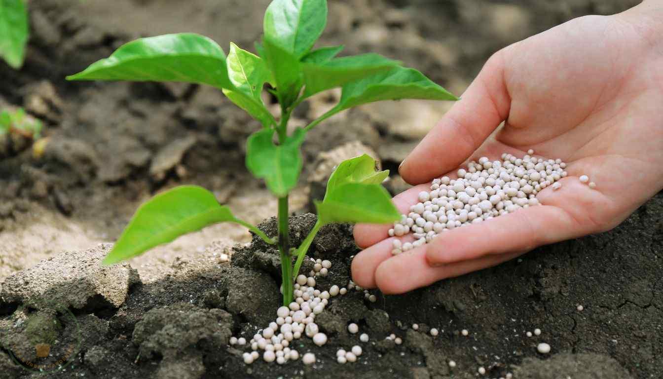Types of Plant Fertilizers. Granular fertilizer
