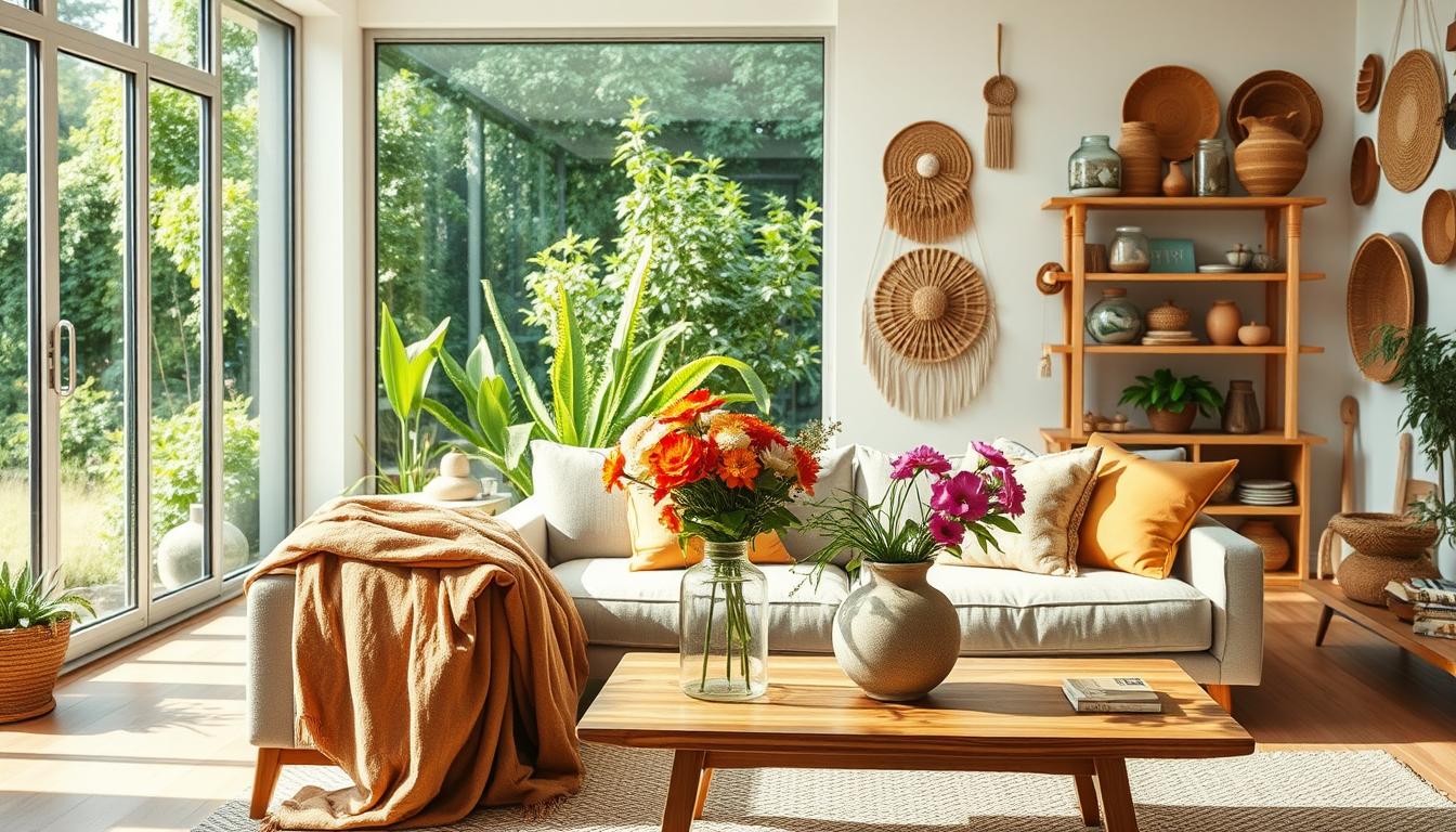 Relaxing sustainable home decoration